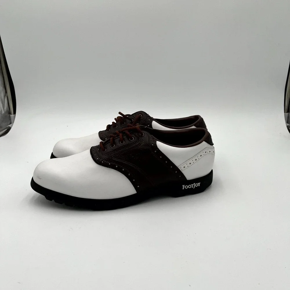 Lot Of 2 FootJoy‎ / Rockport Men's 11.5M / 11M Dress Shoes White Brown Oxfords